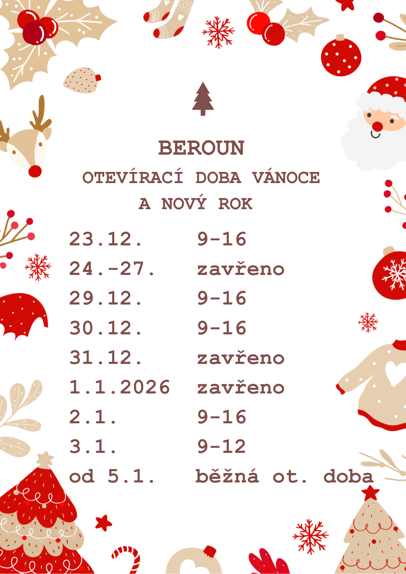 Beroun-oteviraci-doba-vanoce 2025